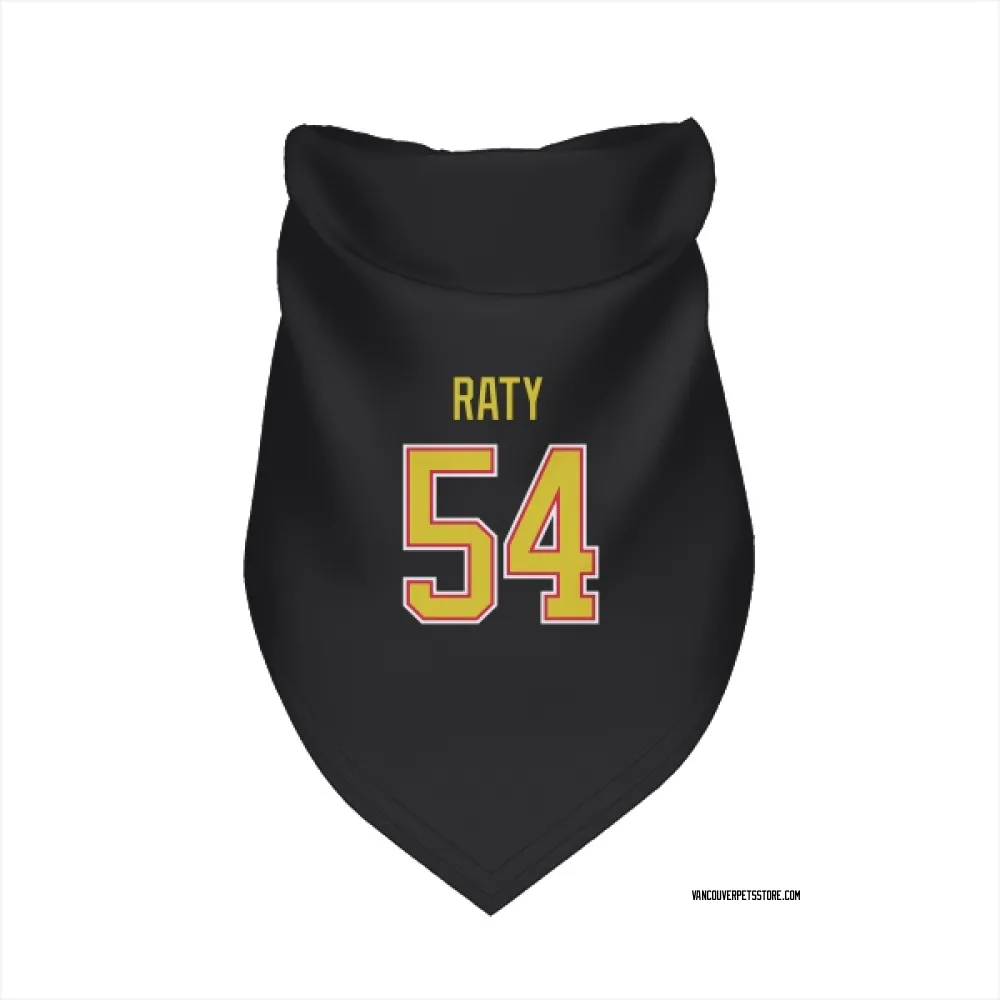 Vancouver Canucks Aatu Raty Black Pet Bandana for Dog & Cat