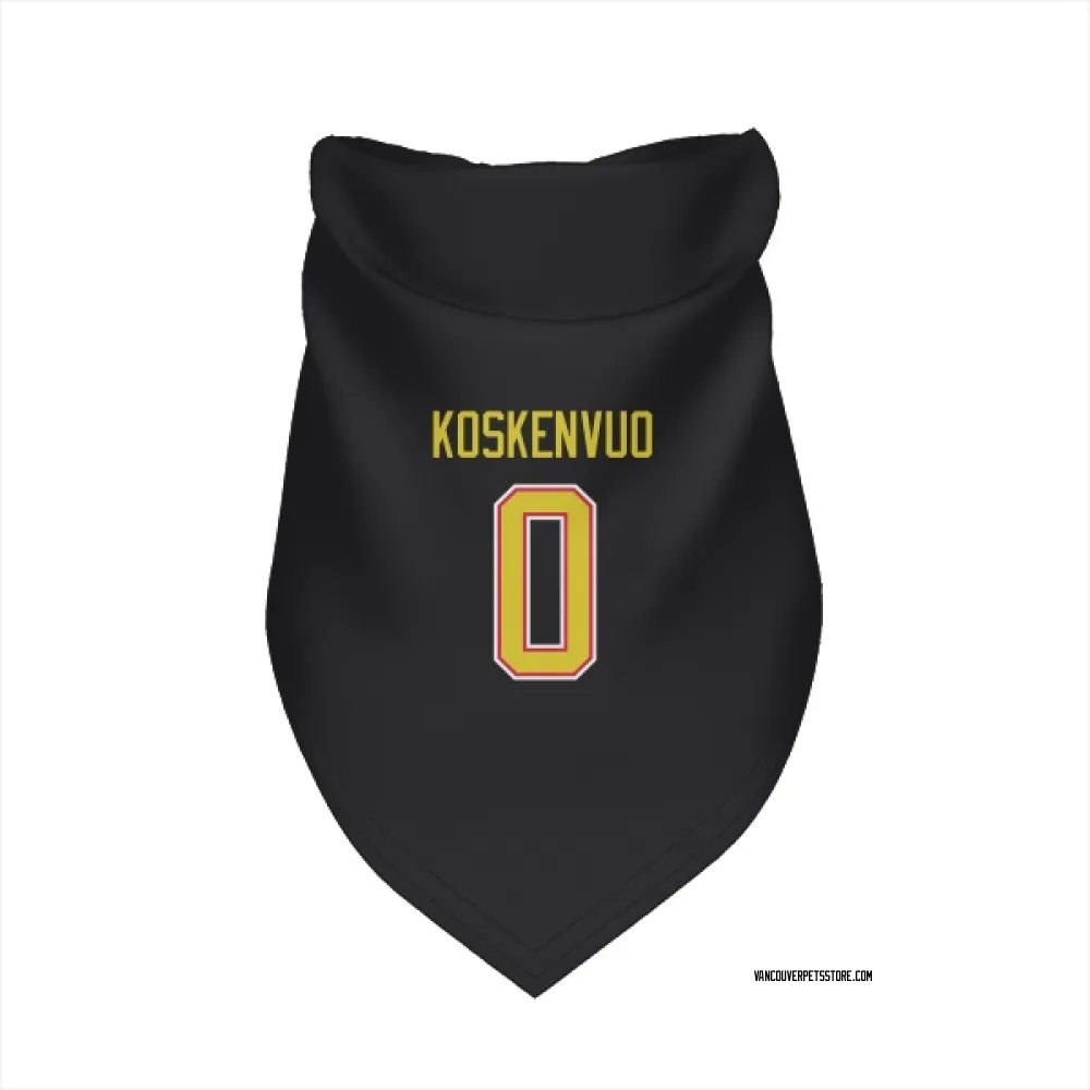 Vancouver Canucks Aku Koskenvuo Black Pet Bandana for Dog & Cat