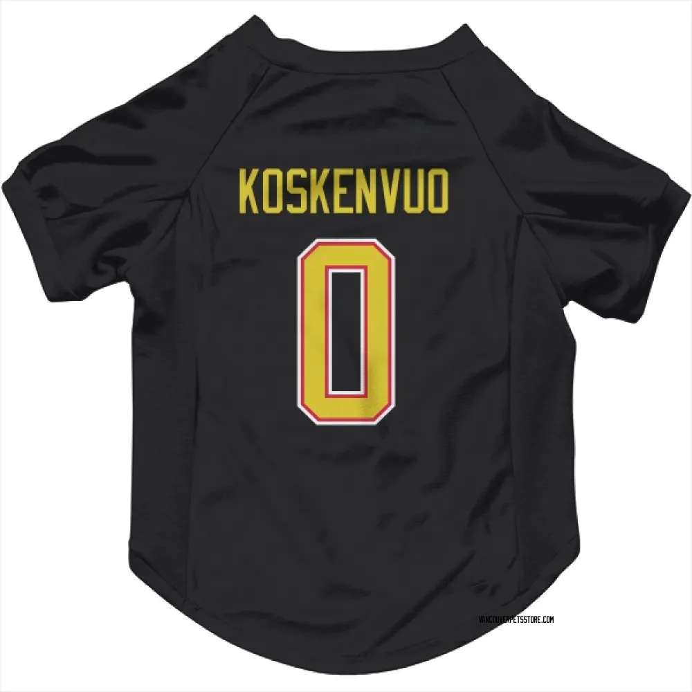 Vancouver Canucks Aku Koskenvuo Black Pet Jersey for Dog & Cat