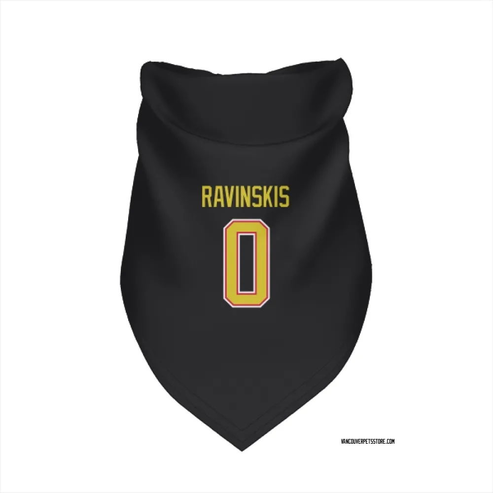 Vancouver Canucks Anri Ravinskis Black Pet Bandana for Dog & Cat