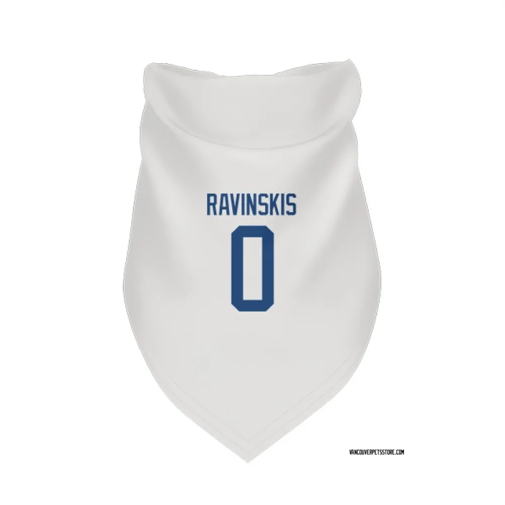 Vancouver Canucks Anri Ravinskis White Pet Bandana for Dog & Cat