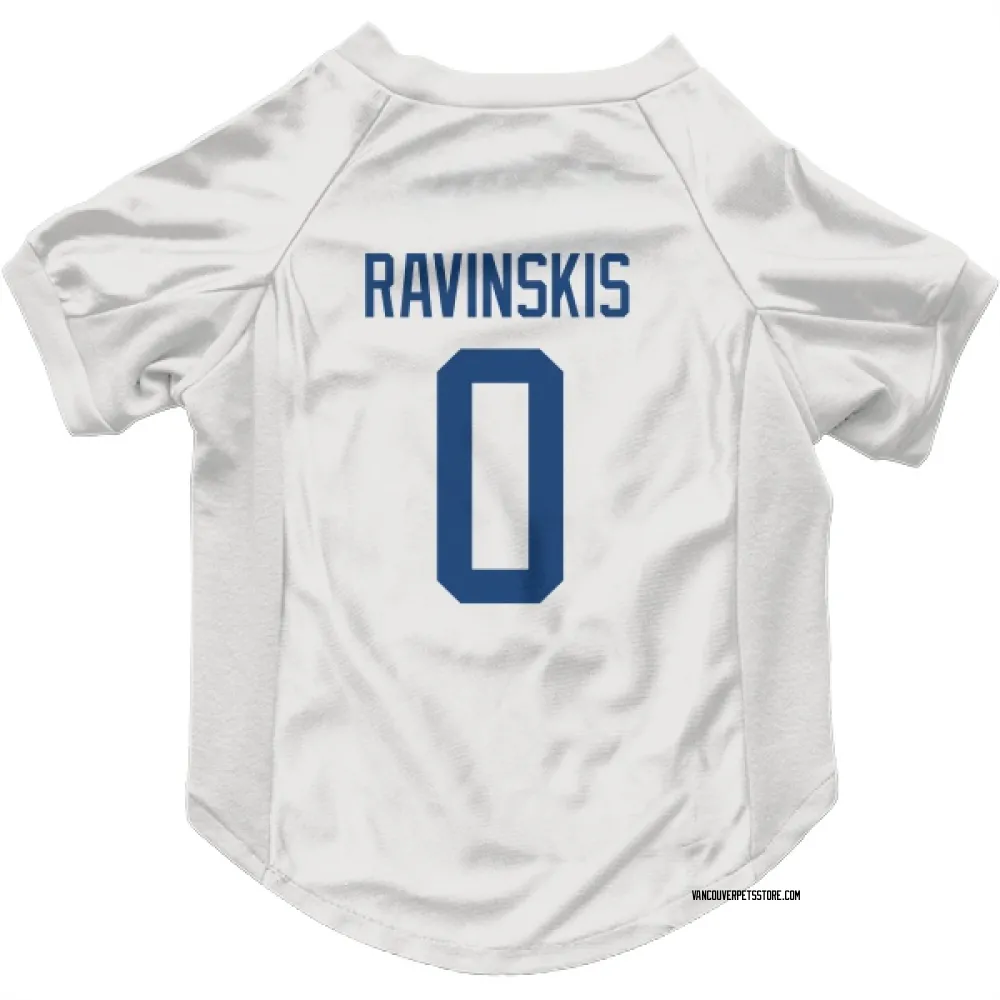 Vancouver Canucks Anri Ravinskis White Pet Jersey for Dog & Cat
