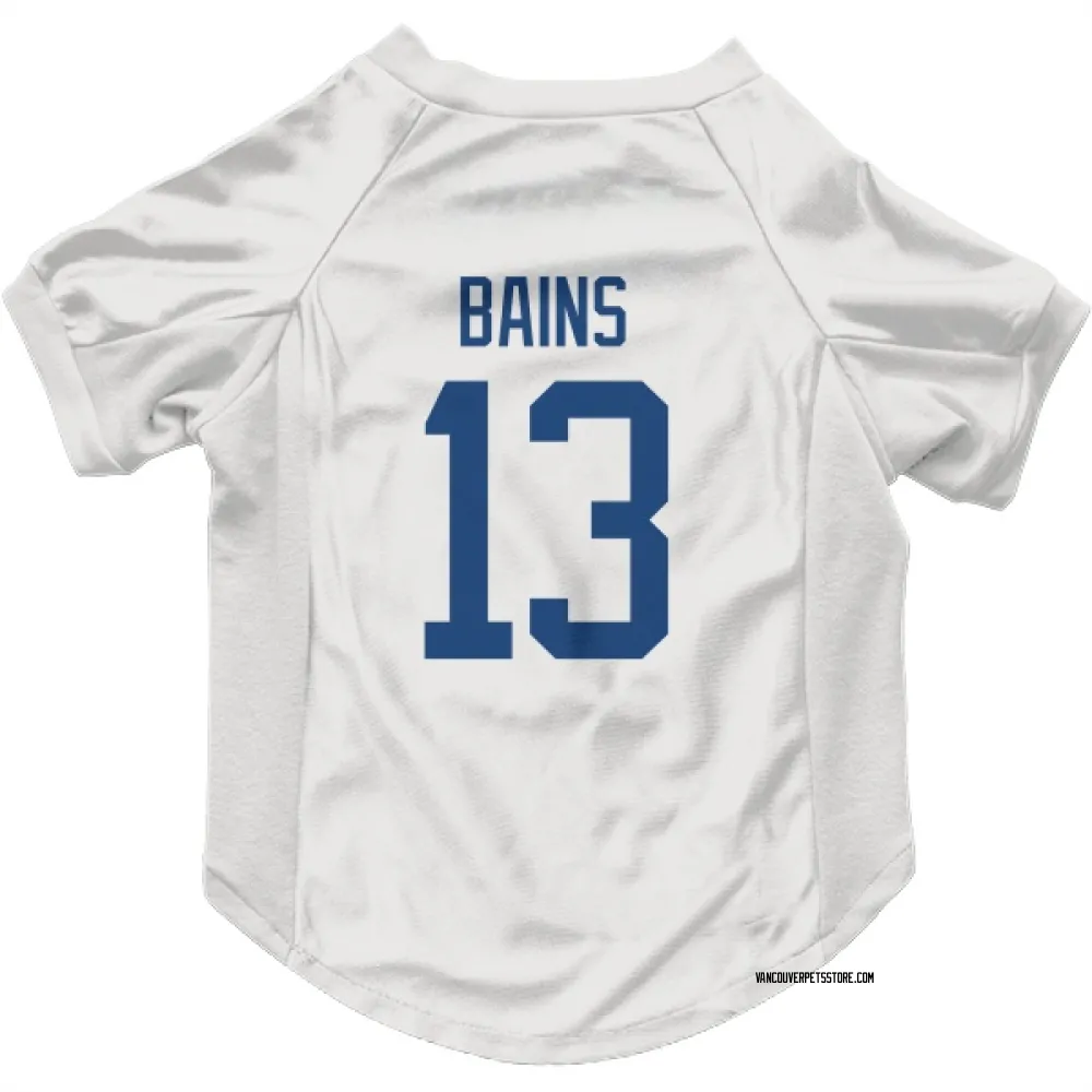 Vancouver Canucks Arshdeep Bains White Pet Jersey for Dog & Cat