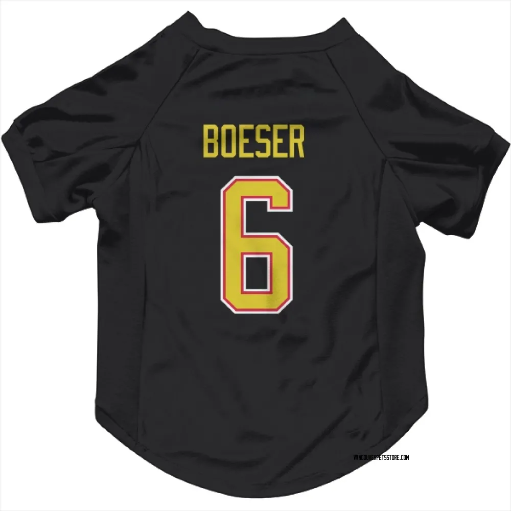 Vancouver Canucks Brock Boeser Black Pet Jersey for Dog & Cat
