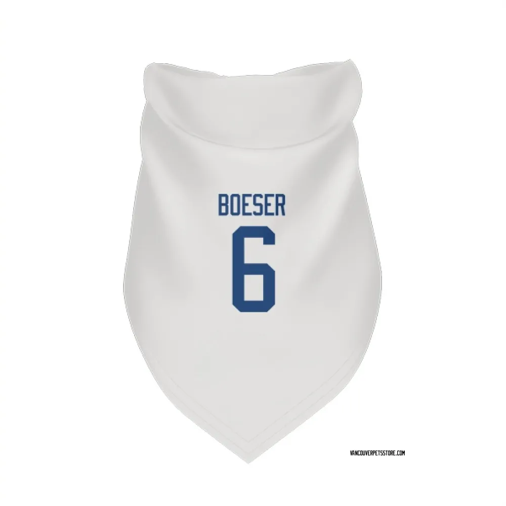 Vancouver Canucks Brock Boeser White Pet Bandana for Dog & Cat