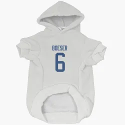 Vancouver Canucks Brock Boeser White Pet Hoodie for Dog & Cat