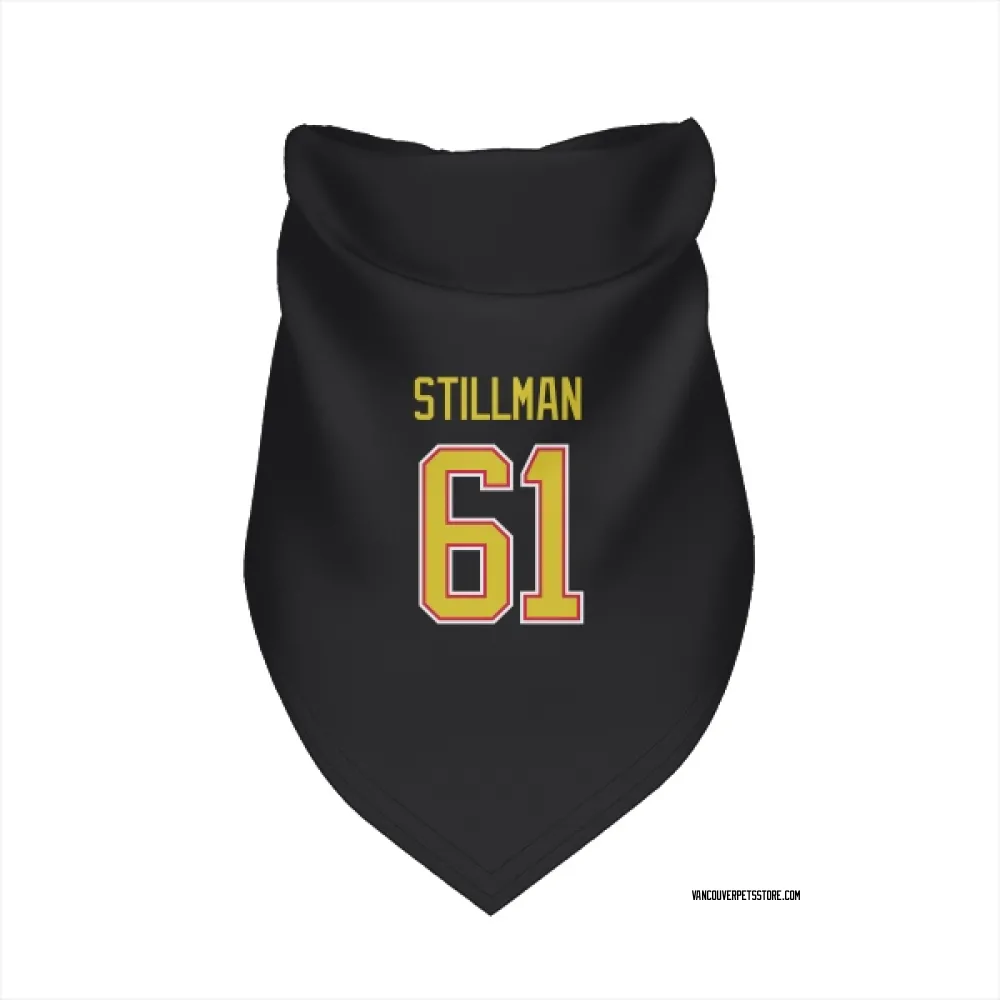 Vancouver Canucks Chase Stillman Black Pet Bandana for Dog & Cat