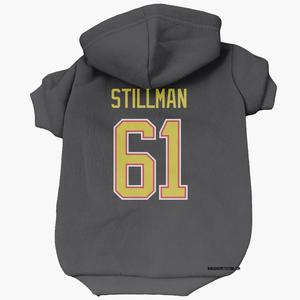 Vancouver Canucks Chase Stillman Black Pet Hoodie for Dog & Cat