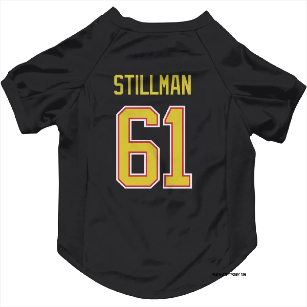 Vancouver Canucks Chase Stillman Black Pet Jersey for Dog & Cat