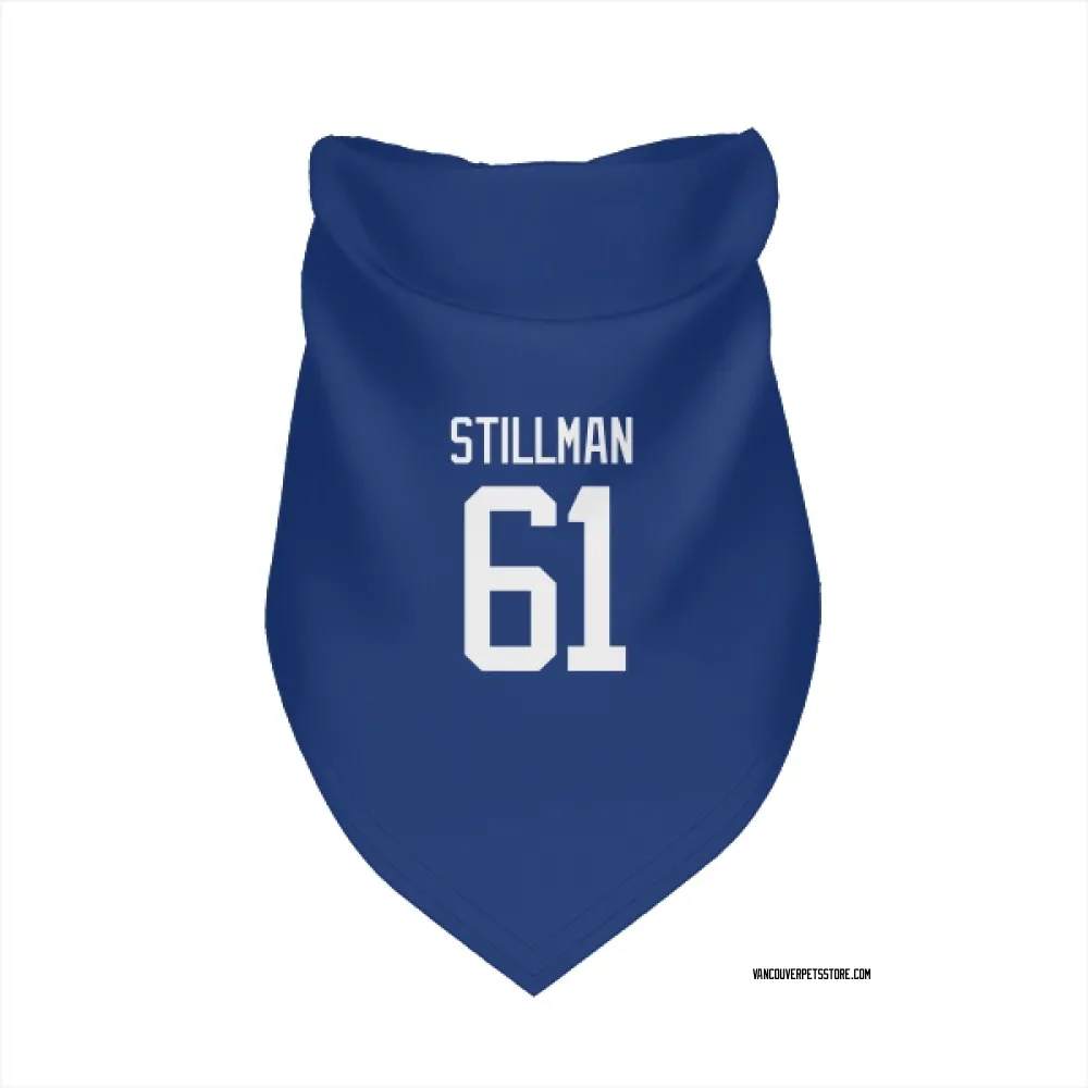 Vancouver Canucks Chase Stillman Blue Pet Bandana for Dog & Cat