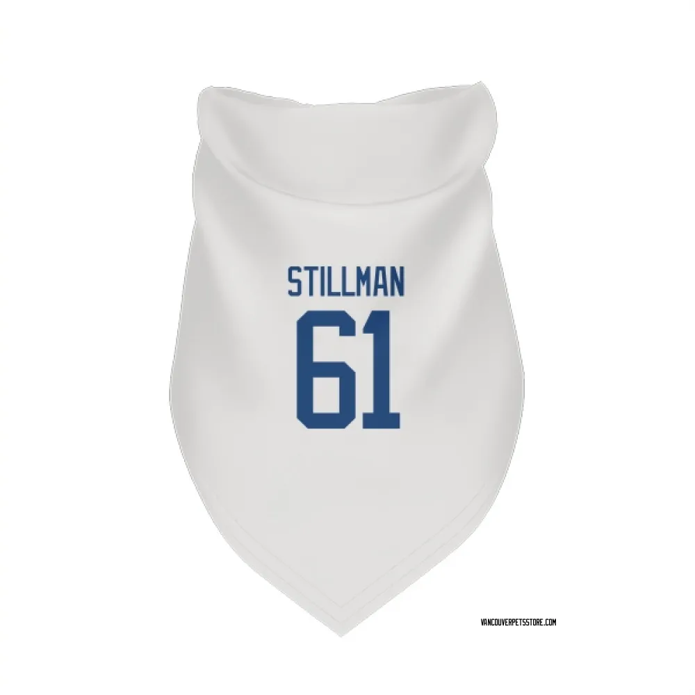 Vancouver Canucks Chase Stillman White Pet Bandana for Dog & Cat