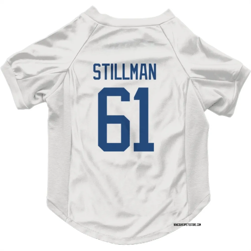 Vancouver Canucks Chase Stillman White Pet Jersey for Dog & Cat