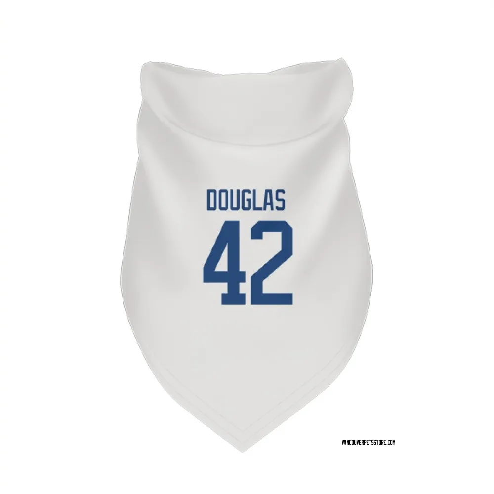 Vancouver Canucks Curtis Douglas White Pet Bandana for Dog & Cat