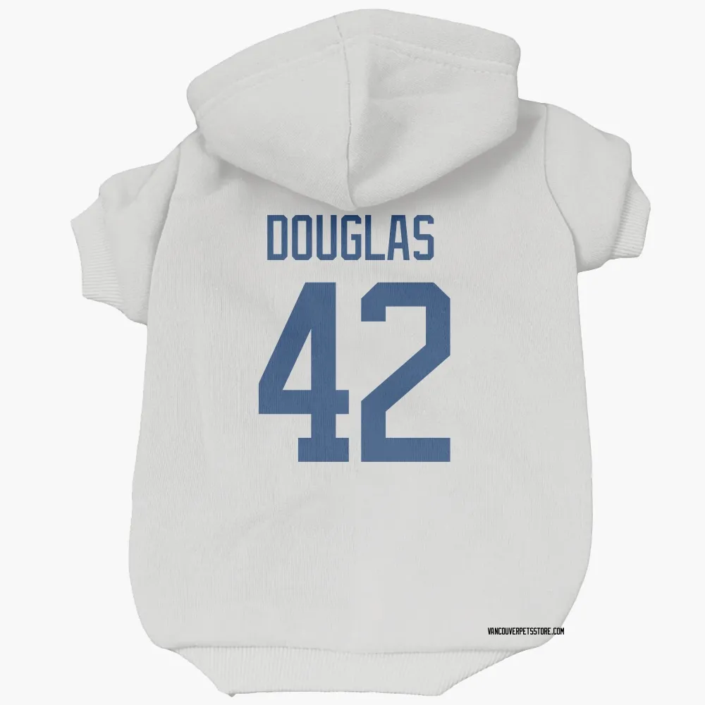Vancouver Canucks Curtis Douglas White Pet Hoodie for Dog & Cat