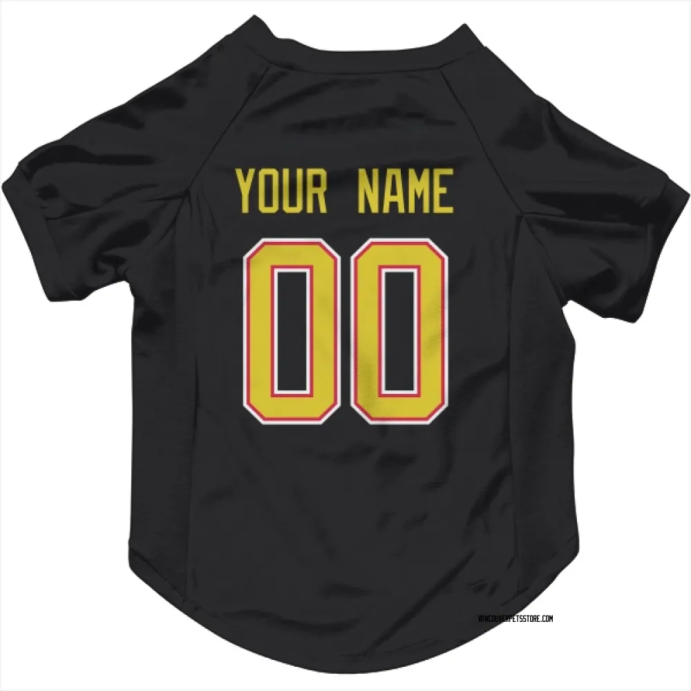 Vancouver Canucks Custom Black Pet Jersey for Dog & Cat