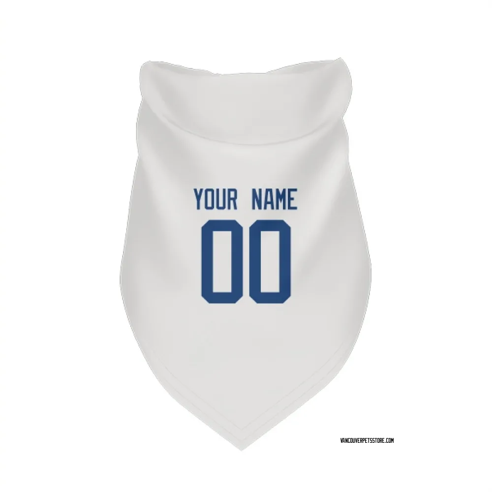 Vancouver Canucks Custom White Pet Bandana for Dog & Cat