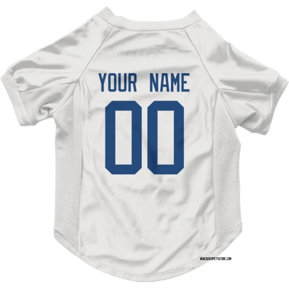 Vancouver Canucks Custom White Pet Jersey for Dog & Cat