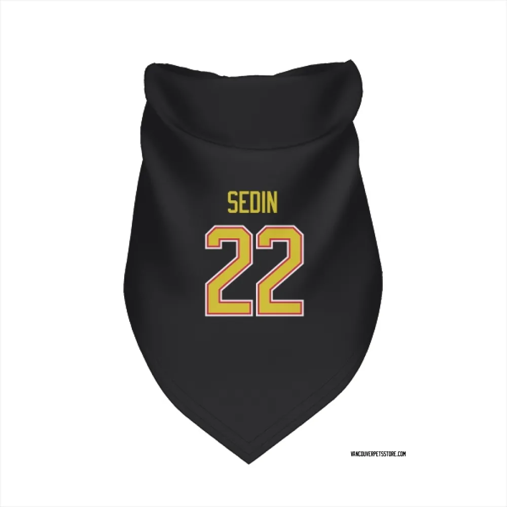 Vancouver Canucks Daniel Sedin Black Pet Bandana for Dog & Cat