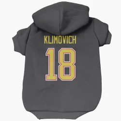 Vancouver Canucks Danila Klimovich Black Pet Hoodie for Dog & Cat