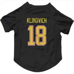 Vancouver Canucks Danila Klimovich Black Pet Jersey for Dog & Cat