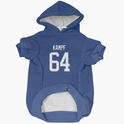 Vancouver Canucks David Kampf Blue Pet Hoodie for Dog & Cat