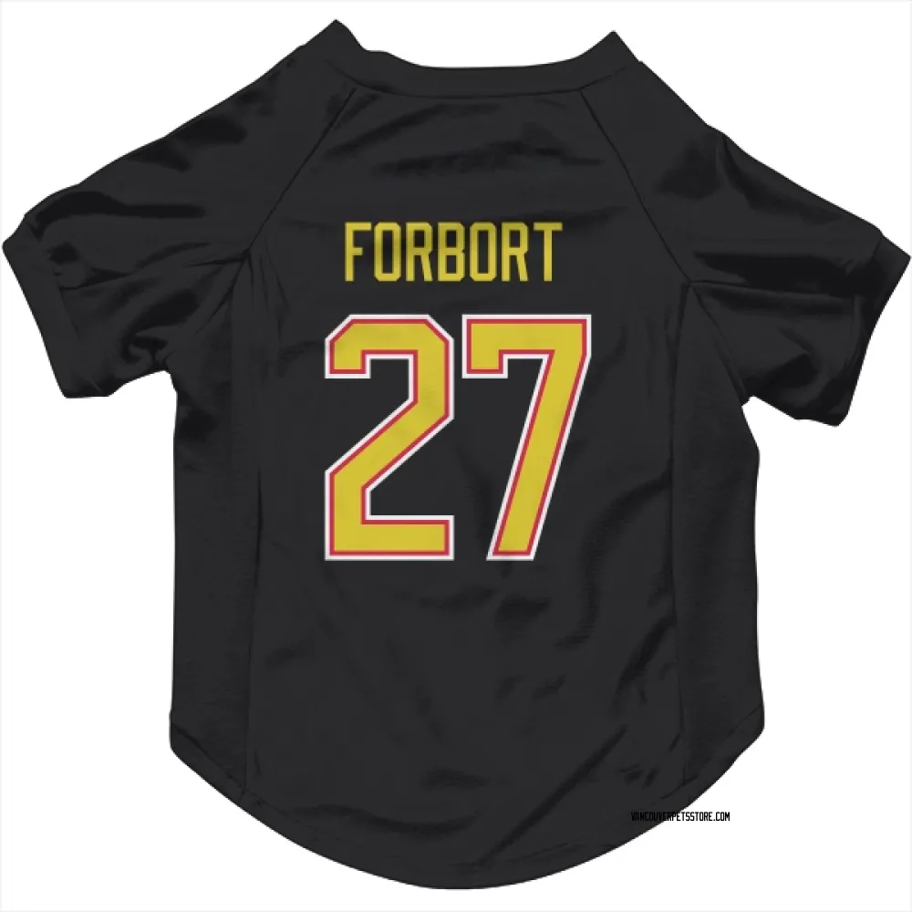 Vancouver Canucks Derek Forbort Black Pet Jersey for Dog & Cat
