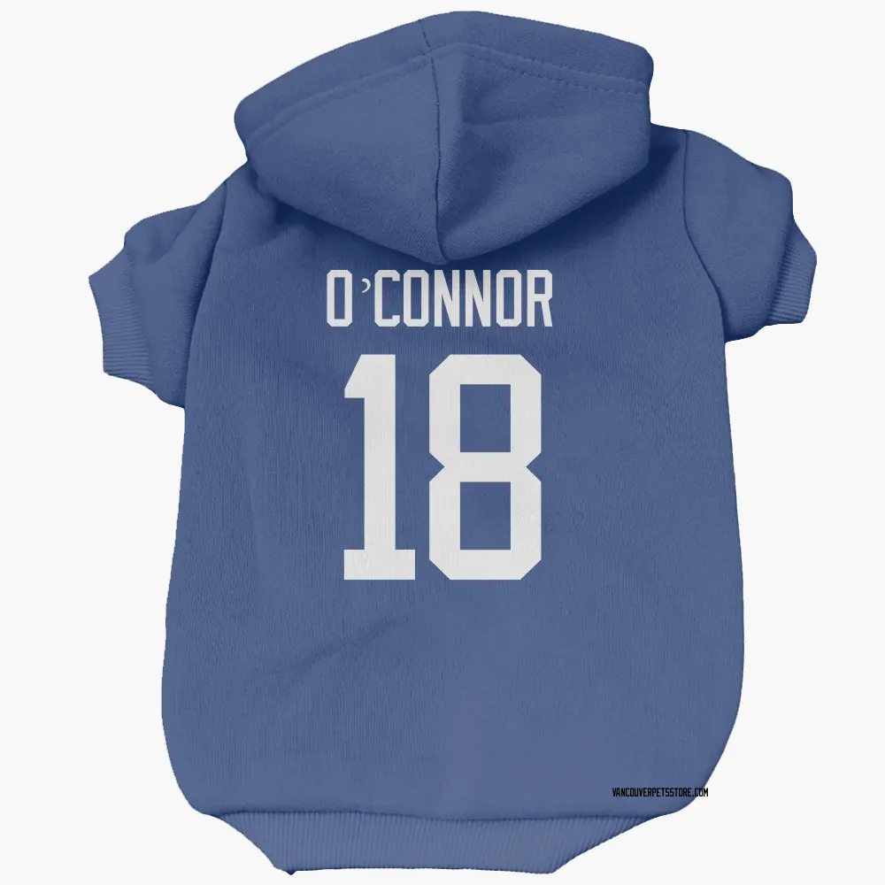 Vancouver Canucks Drew O'Connor Blue Pet Hoodie for Dog & Cat