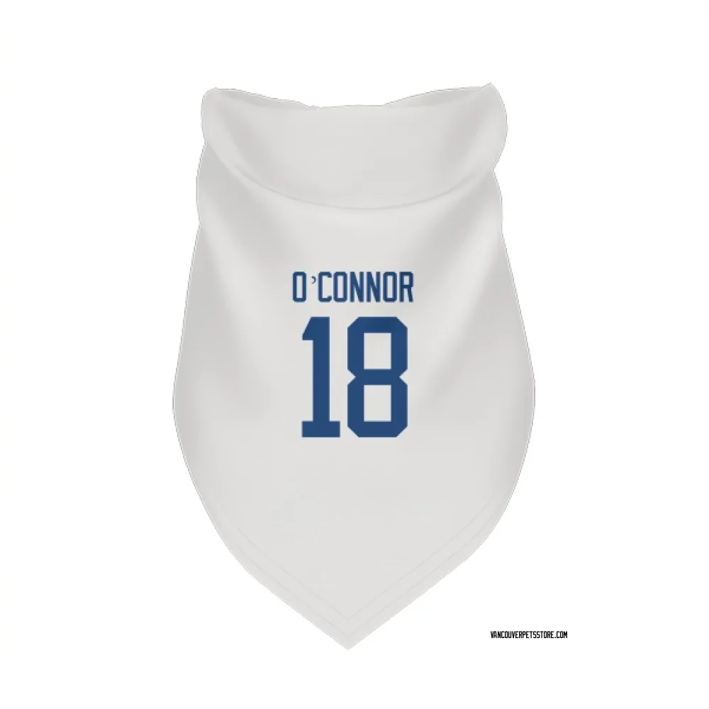 Vancouver Canucks Drew O'Connor White Pet Bandana for Dog & Cat