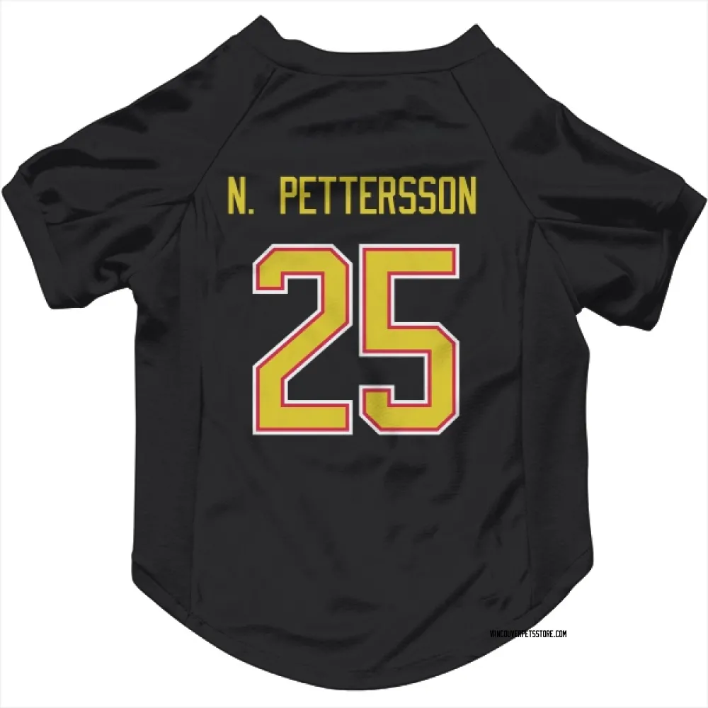 Vancouver Canucks Elias N. Pettersson Black Pet Jersey for Dog & Cat
