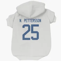 Vancouver Canucks Elias N. Pettersson White Pet Hoodie for Dog & Cat