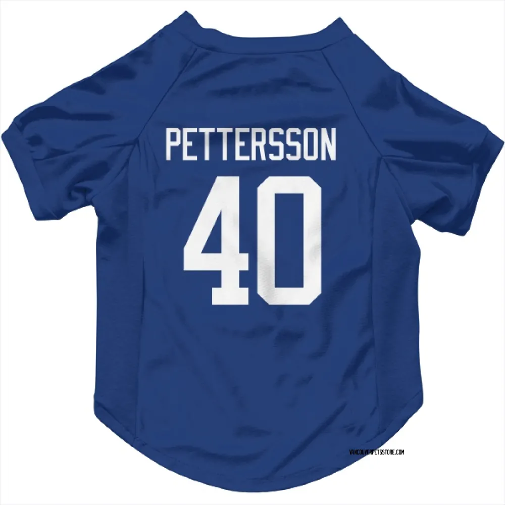 Vancouver Canucks Elias Pettersson Blue Pet Jersey for Dog & Cat