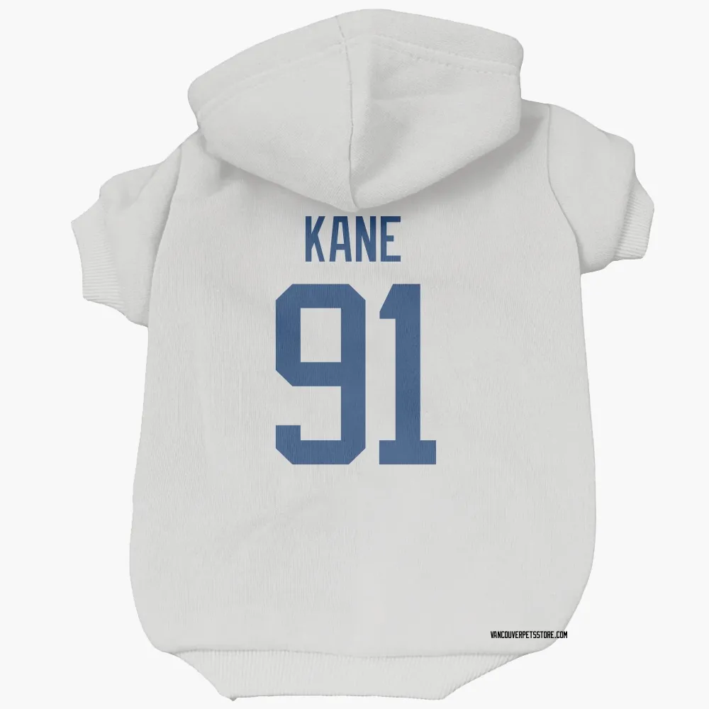 Vancouver Canucks Evander Kane White Pet Hoodie for Dog & Cat