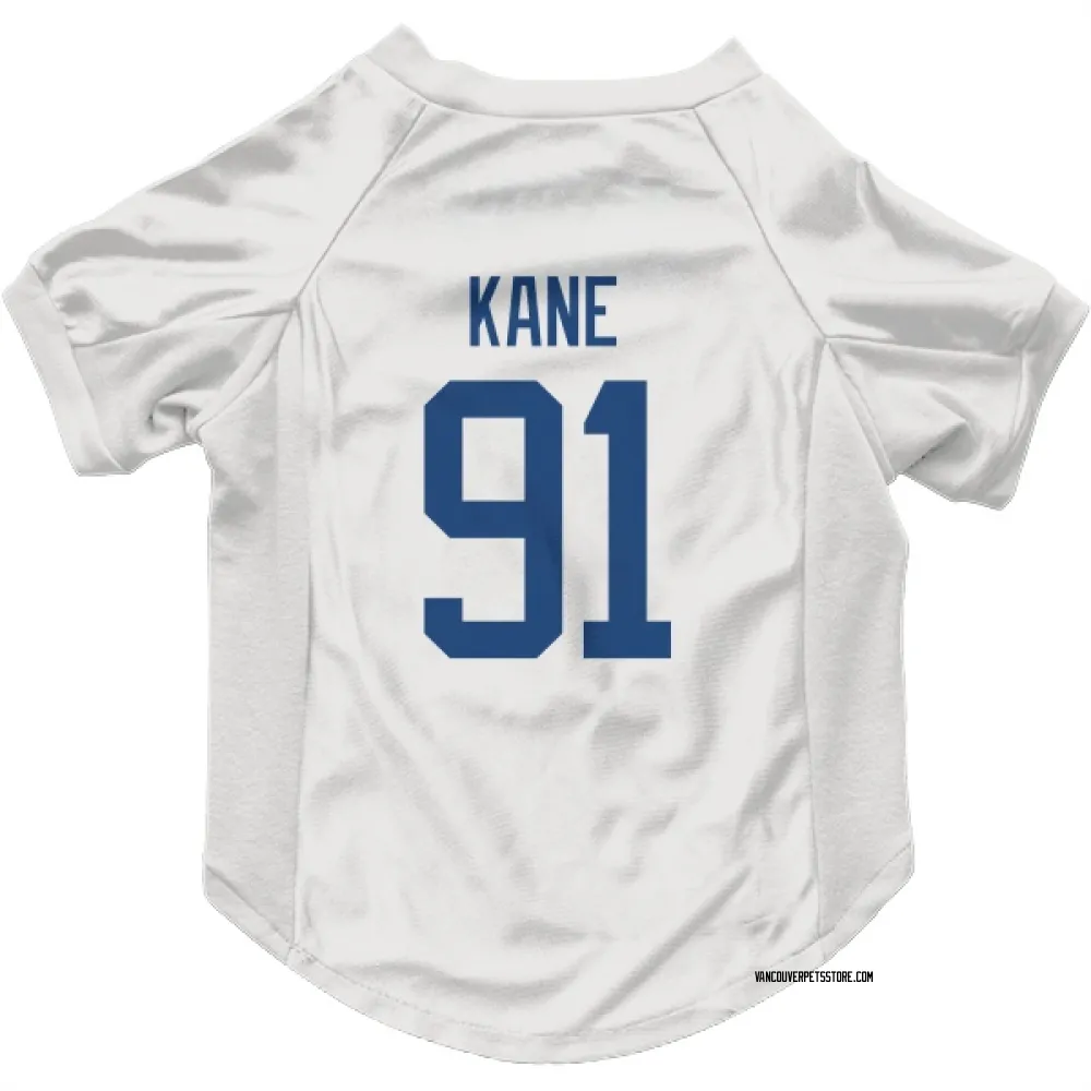 Vancouver Canucks Evander Kane White Pet Jersey for Dog & Cat