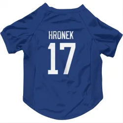Vancouver Canucks Filip Hronek Blue Pet Jersey for Dog & Cat