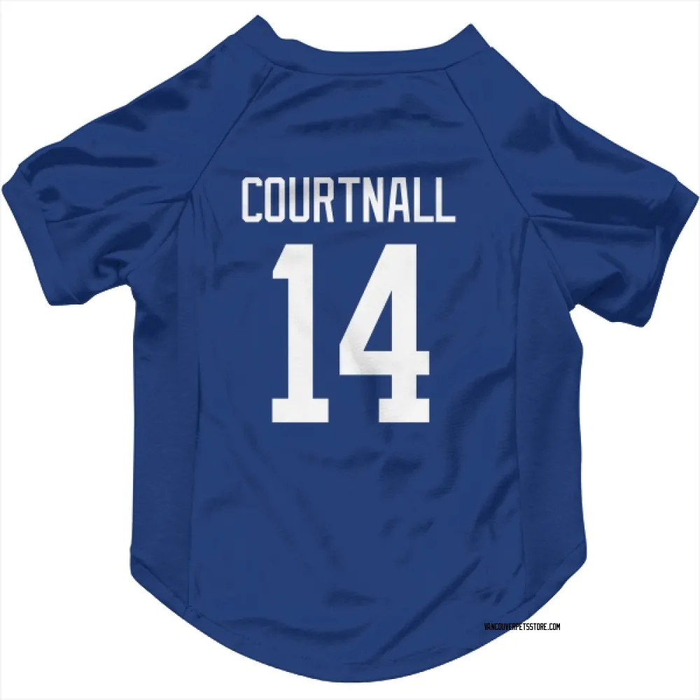 Vancouver Canucks Geoff Courtnall Blue Pet Jersey for Dog & Cat