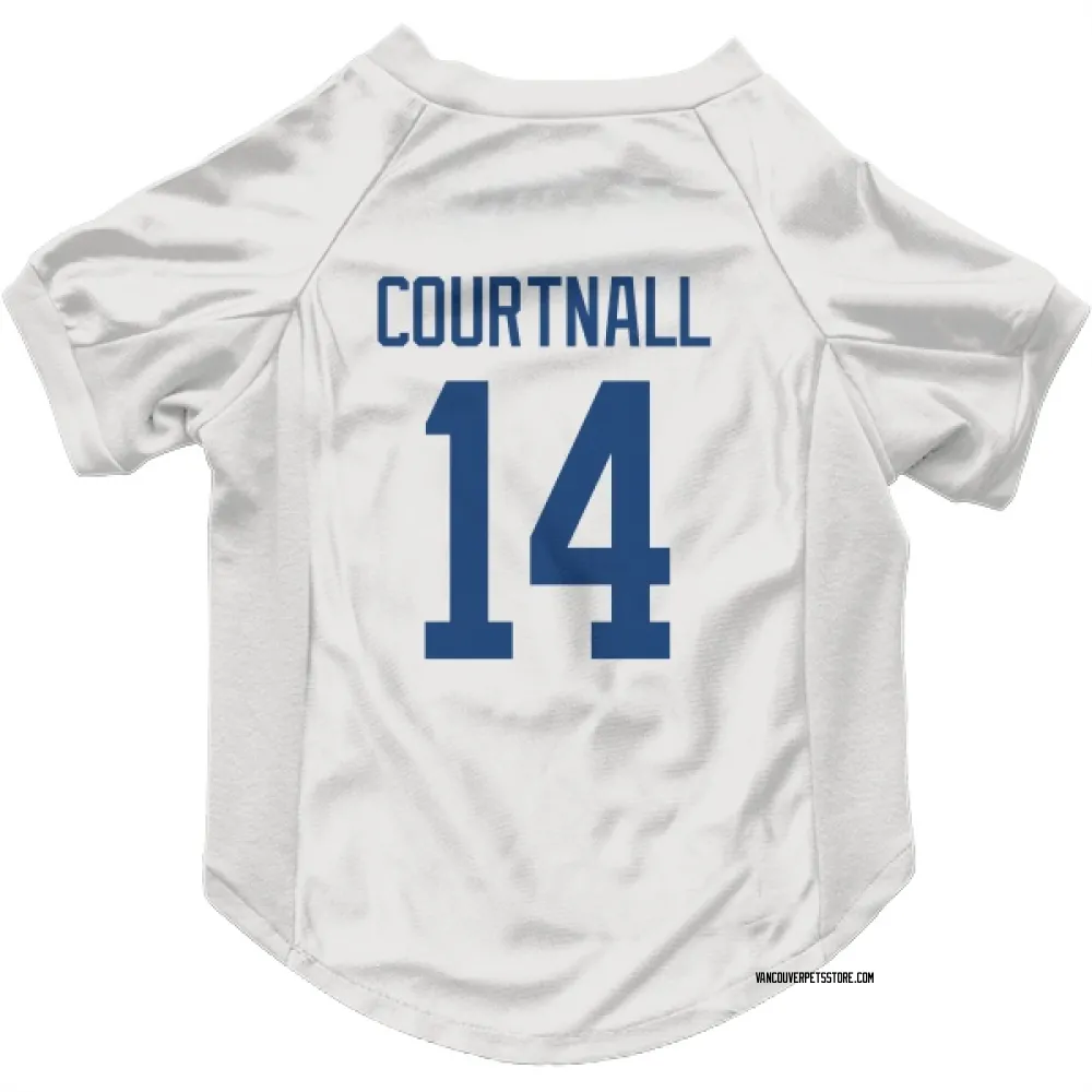 Vancouver Canucks Geoff Courtnall White Pet Jersey for Dog & Cat