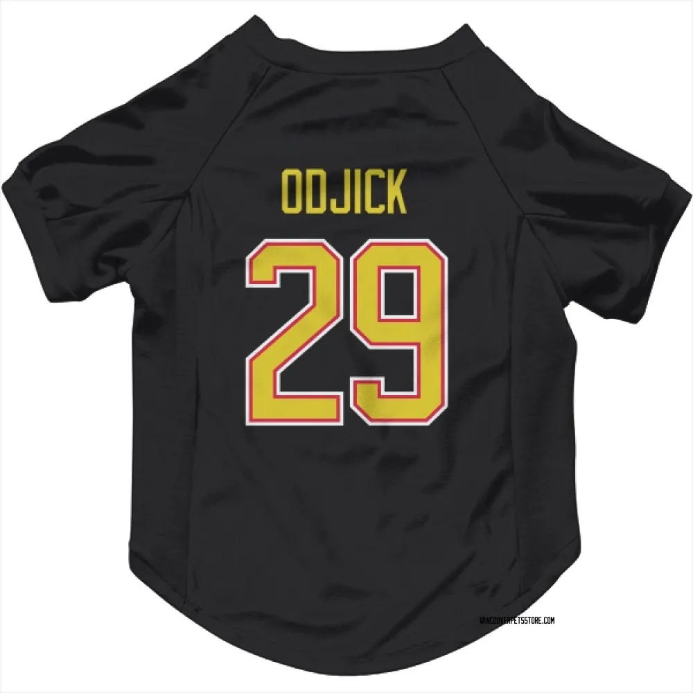 Vancouver Canucks Gino Odjick Black Pet Jersey for Dog & Cat