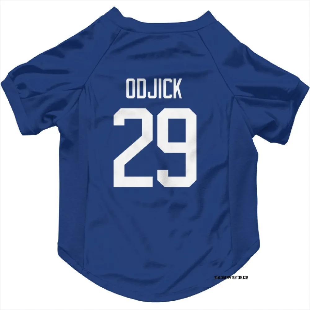 Vancouver Canucks Gino Odjick Blue Pet Jersey for Dog & Cat