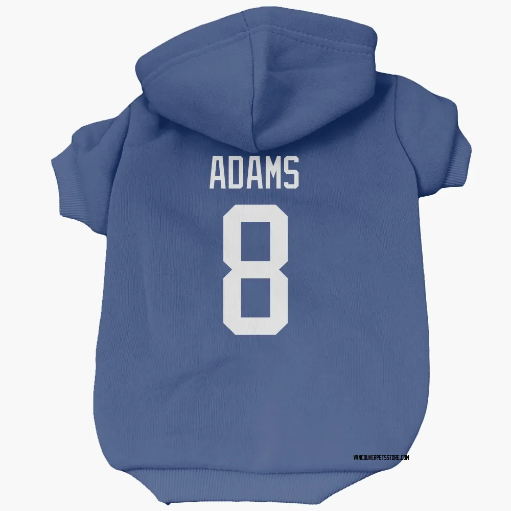 Vancouver Canucks Greg Adams Blue Pet Hoodie for Dog & Cat