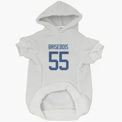Vancouver Canucks Guillaume Brisebois White Pet Hoodie for Dog & Cat
