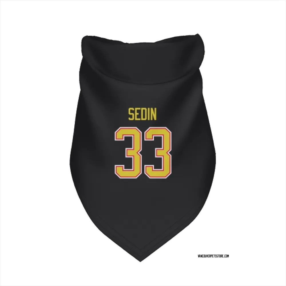 Vancouver Canucks Henrik Sedin Black Pet Bandana for Dog & Cat