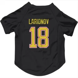 Vancouver Canucks Igor Larionov Black Pet Jersey for Dog & Cat