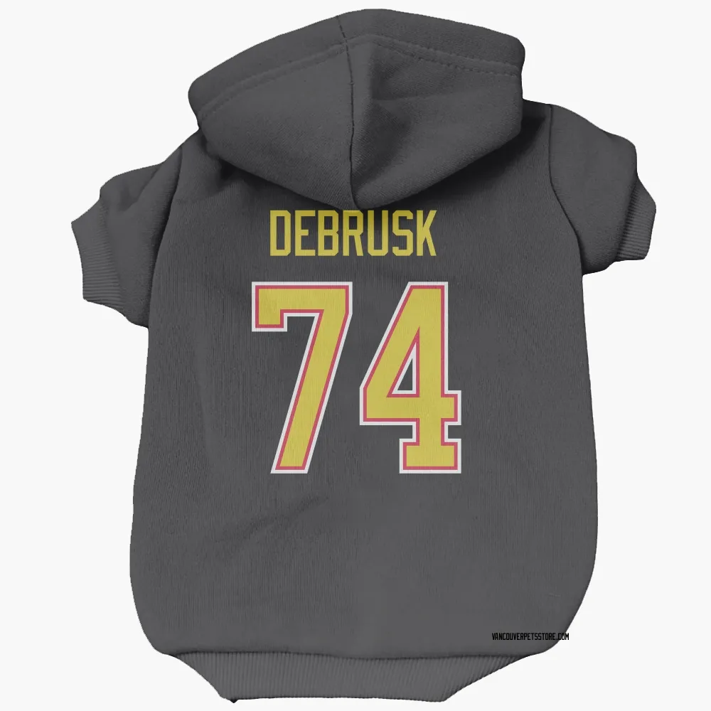 Vancouver Canucks Jake DeBrusk Black Pet Hoodie for Dog & Cat