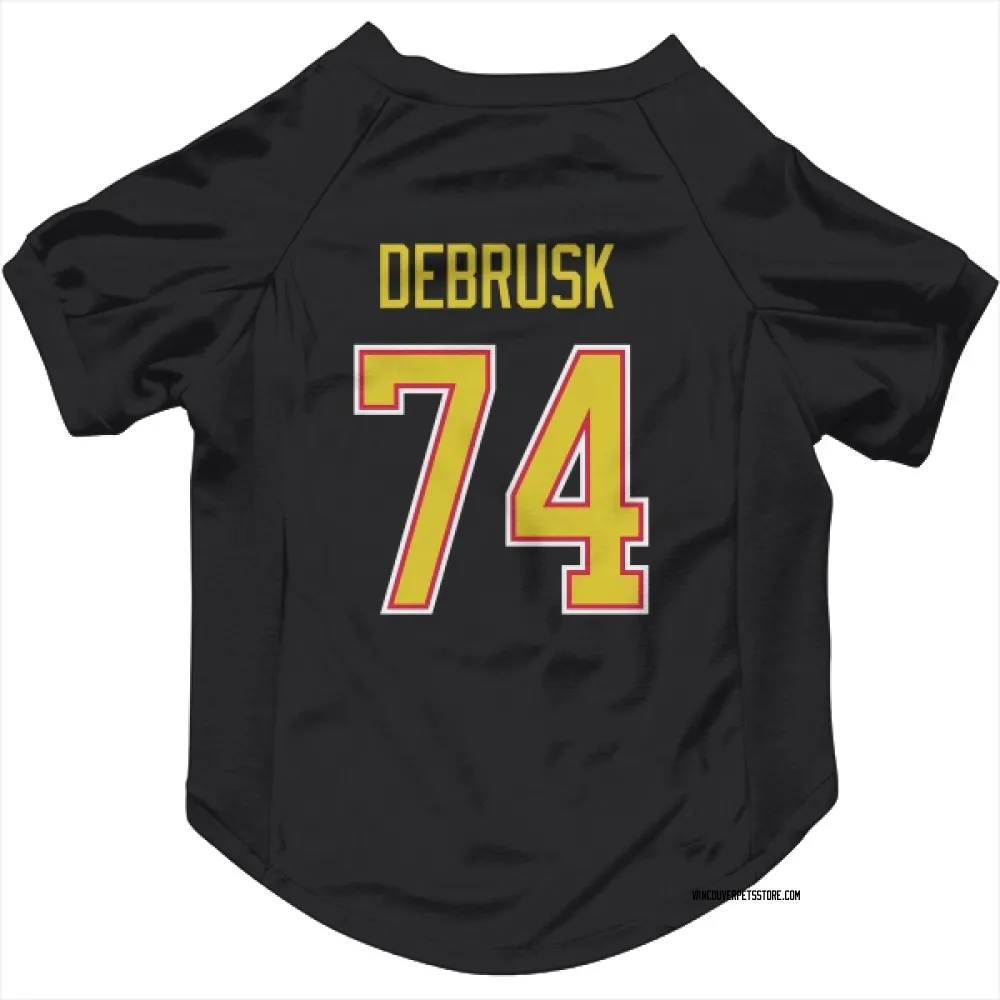 Vancouver Canucks Jake DeBrusk Black Pet Jersey for Dog & Cat