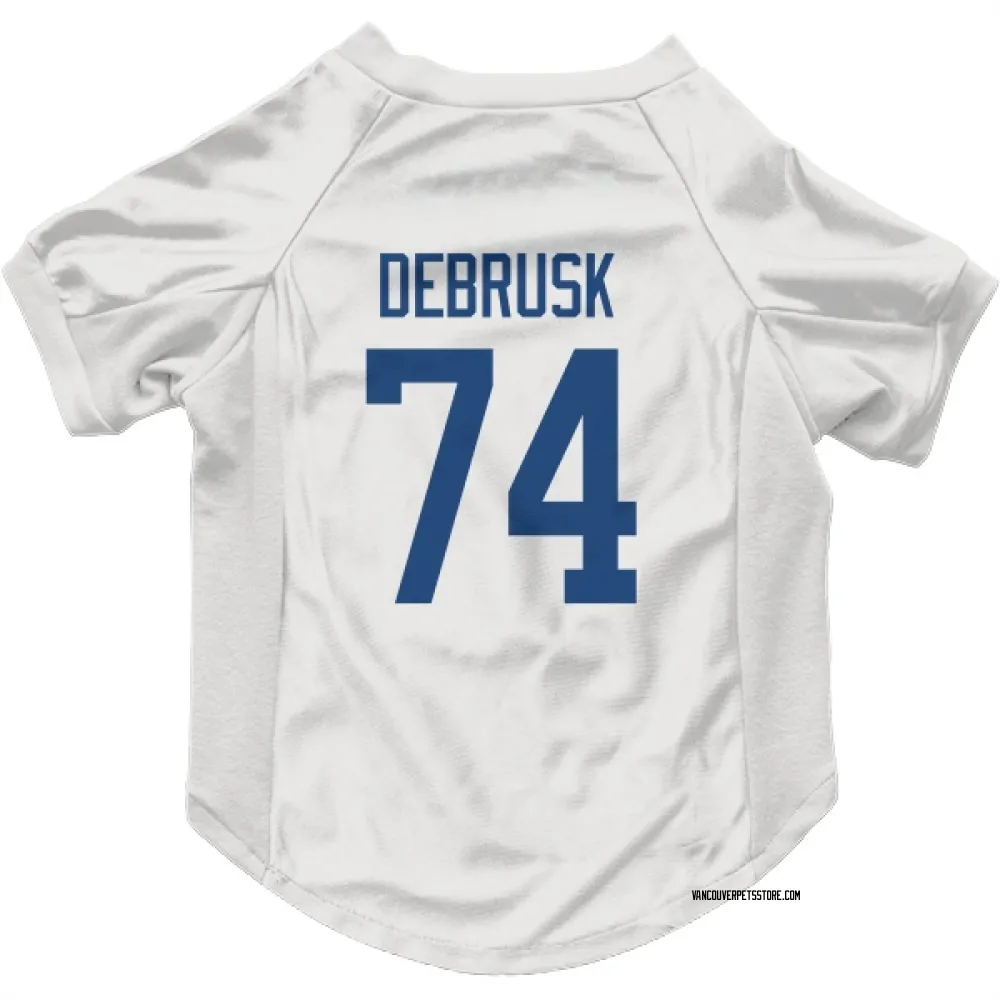 Vancouver Canucks Jake DeBrusk White Pet Jersey for Dog & Cat