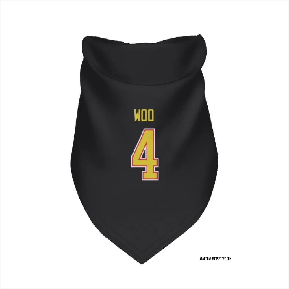 Vancouver Canucks Jett Woo Black Pet Bandana for Dog & Cat