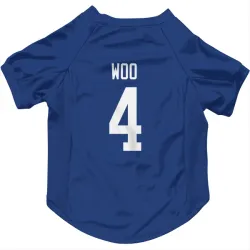 Vancouver Canucks Jett Woo Blue Pet Jersey for Dog & Cat