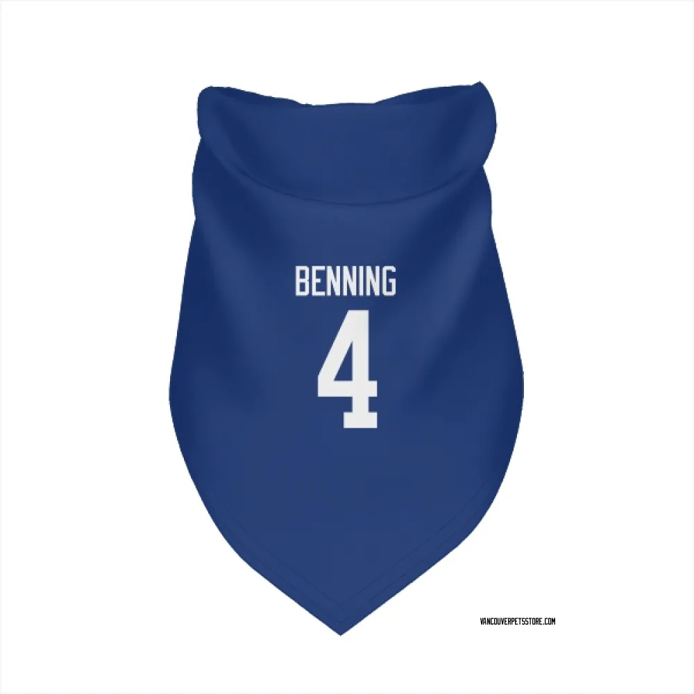 Vancouver Canucks Jim Benning Blue Pet Bandana for Dog & Cat