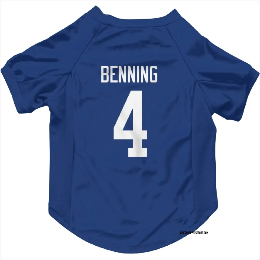 Vancouver Canucks Jim Benning Blue Pet Jersey for Dog & Cat