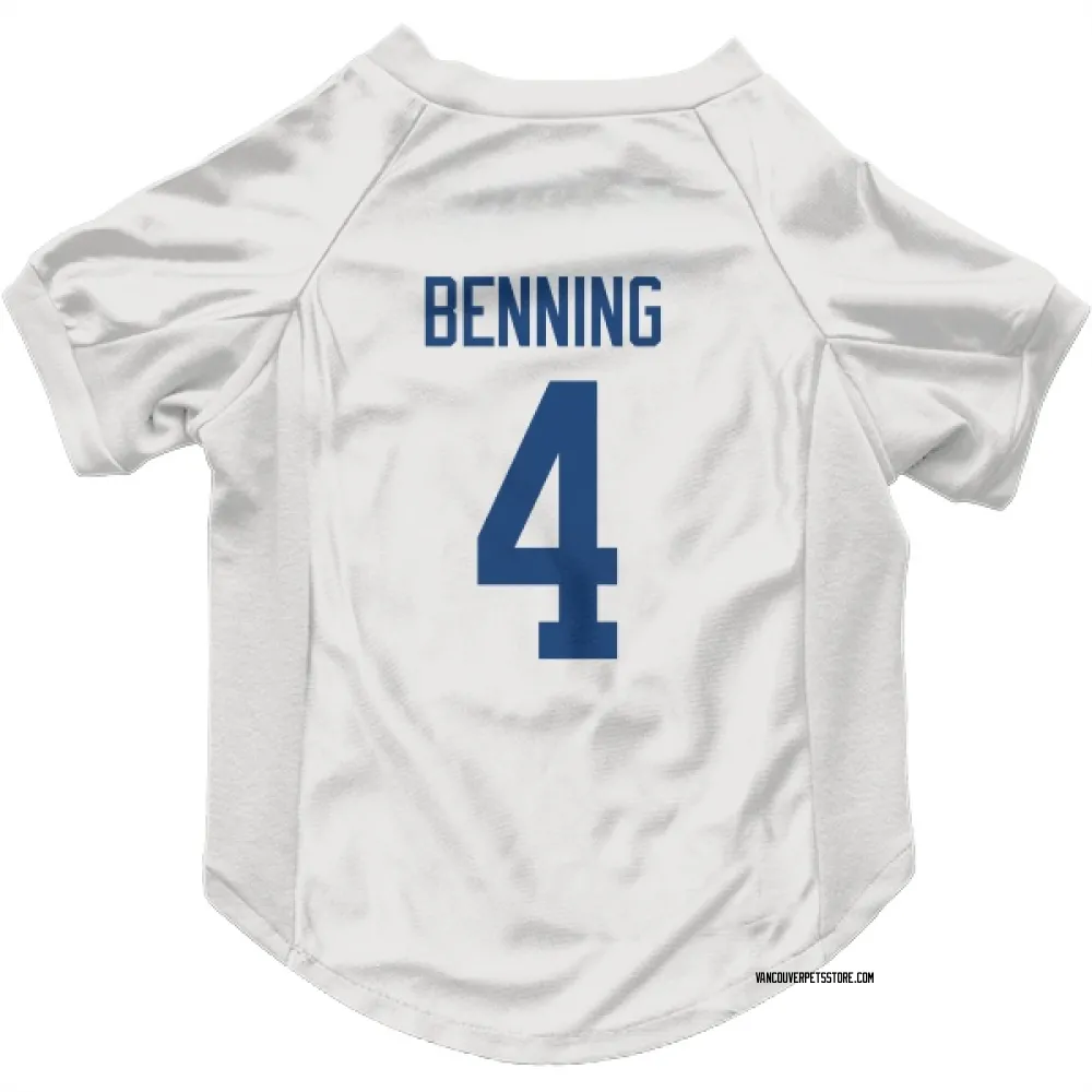 Vancouver Canucks Jim Benning White Pet Jersey for Dog & Cat